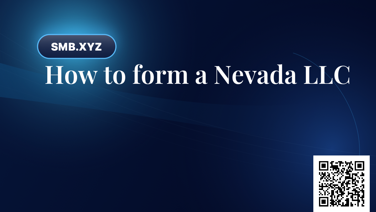 How to form a Nevada LLC